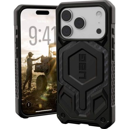 UAG Monarch Pro Szénszálas iPhone 17 Pro tok – Fekete