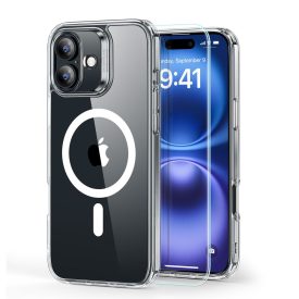   ESR CLASSIC HYBRID HALOLOCK MAGSAFE & TEMPERED GLASS IPHONE 16 CLEAR