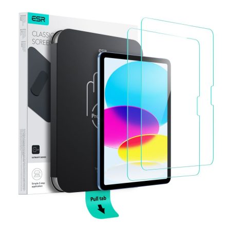 Edzett Üvegfólia ESR ULTRAFIT TEMPERED GLASS 2-PACK IPAD 10.9” 10 / 2022 / 11” 11 / 2025-2025 CLEAR