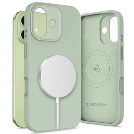 Tech–Protect UNIQ iPhone 17 MagSafe Szilikon tok – Zöld
