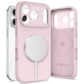   Tech–Protect UNIQ iPhone 17 Pro MagSafe Szilikon tok – Rózsaszín