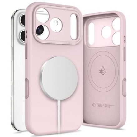 Tech–Protect UNIQ iPhone 17 Pro MagSafe Szilikon tok – Rózsaszín