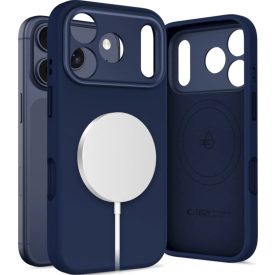   Tech–Protect UNIQ iPhone 17 Pro Max MagSafe Szilikon tok – Kék
