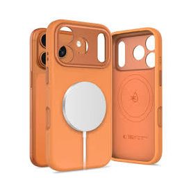   Tech–Protect UNIQ iPhone 17 Pro Max MagSafe Szilikon tok – Narancs