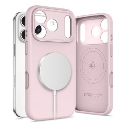 Tech–Protect UNIQ iPhone 17 Pro Max MagSafe Szilikon tok – Rózsaszín