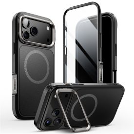   Supcase Iblsn Ares Flip Mag Magsafe iPhone 17 Pro tok – Fekete