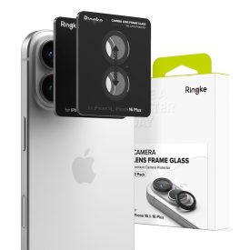  Kameravédő Ringke Camera Frame Protector 2–darabos iPhone 16 / 16 Plus Fekete