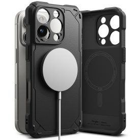   Ringke Rugged Gear Magnetic Magsafe iPhone 16 Pro Max tok – Fekete