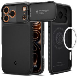   Spigen Optik Armor Mag Magsafe iPhone 17 Pro Max tok – Fekete