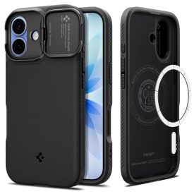 Spigen Optik Armor Mag Magsafe iPhone 17 tok – Fekete