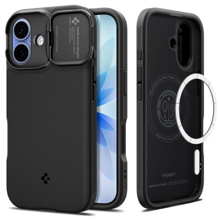 Spigen Optik Armor Mag Magsafe iPhone 17 tok – Fekete