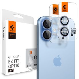   Kameravédő Spigen Optik Pro Glas.Tr ”Ez Fit” Camera Protector 2–darabos iPhone 16 / 16 Plus / 17 Kék