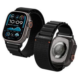   Spigen Wbf1 Band Apple Watch 8 / 9 / 10 / 11 / Se / Ultra (44 / 45 / 46 / 49 mm) óraszíj –  Fekete