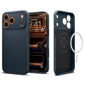   Spigen Thin Fit Mag Magsafe iPhone 17 Pro Max tok – Fémszínű