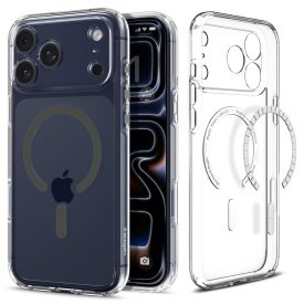   Spigen Ultra Hybrid Mag Magsafe iPhone 17 Pro Max tok – Átlátszó/Grafit
