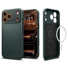 Spigen Thin Fit Mag Magsafe iPhone 17 Pro tok – Mélyzöld