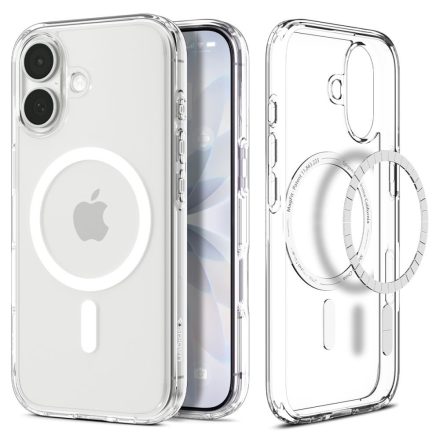 Spigen Ultra Hybrid Mag Magsafe iPhone 17 tok – Átlátszó/fehér
