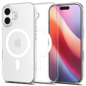   Spigen Liquid Crystal Mag Magsafe iPhone 17 Átlátszó/tok – Fehér