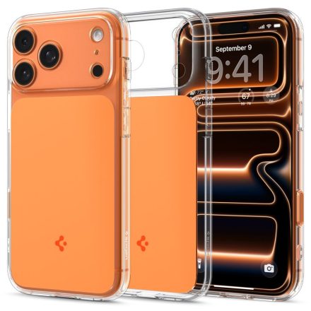Spigen Ultra Hybrid ”T” Mag Magsafe iPhone 17 Pro Max tok – Fényes Narancssárga