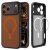 Spigen Ultra Hybrid Mag Magsafe iPhone 17 Pro Max tok – Matt Fekete/Narancssárga