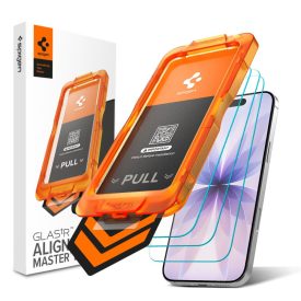   Üvegfólia Spigen Alm Glas.Tr Slim 3–darabos iPhone 17 Átlátszó