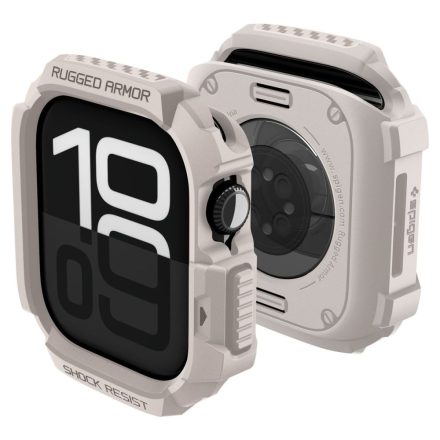 Spigen Rugged Armor V2 Apple Watch 10 / 11 (42 mm) tok – Bézs