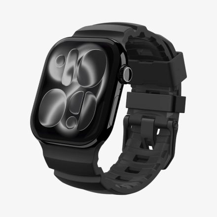 Spigen WBS2 Apple Watch 8 / 9 / 10 / 11 / SE / ULTRA (44 / 45 / 46 / 49 mm) Szilikon óraszíj – Fekete