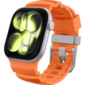   Spigen WBS2 Apple Watch 8 / 9 / 10 / 11 / SE / ULTRA (44 / 45 / 46 / 49 mm) Szilikon óraszíj – Narancs