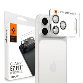   Kameravédő Spigen Optik Pro Xl Glas.Tr ”Ez Fit” Camera Protector iPhone 17 Pro Max Ezüst
