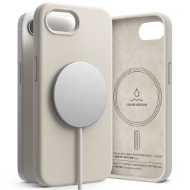   Ringke Silicone Magnetic Magsafe iPhone 16e / 17e tok –Stone