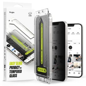   Üvegfólia Ringke Easy Slide 2–darabos iPhone 13 / 13 Pro / 14 / 16e / 17E Privacy
