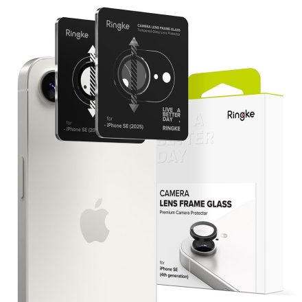 Kameravédő Ringke Camera Frame Protector 2–darabos iPhone 16e / 17E Fekete