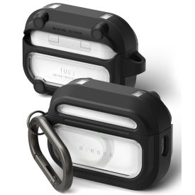   Ringke Ux Magnetic Magsafe Apple Airpods Pro 3 tok – Fekete/Átlátszó