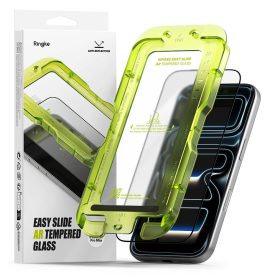   Üvegfólia Ringke Easy Slide Anti Reflective TempePiros Glass iPhone 17 Pro Max Fekete