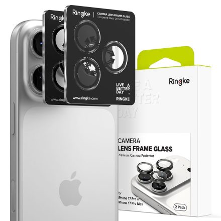 Kameravédő Ringke Camera Frame Protector 2–darabos iPhone 17 Pro / 17 Pro Max Fekete