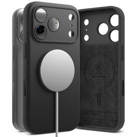   Ringke Silicone Magnetic Magsafe iPhone 17 Pro tok – Fekete