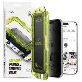   Üvegfólia Ringke Easy Slide 2–darabos iPhone 17 Pro Privacy