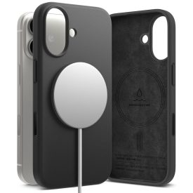 Ringke Silicone Magnetic Magsafe iPhone 17 tok – Fekete