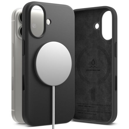 Ringke Silicone Magnetic Magsafe iPhone 17 tok – Fekete