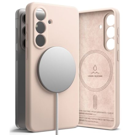 RINGKE SILICONE MAGNETIC MAGSAFE GALAXY S26 PINK SAND