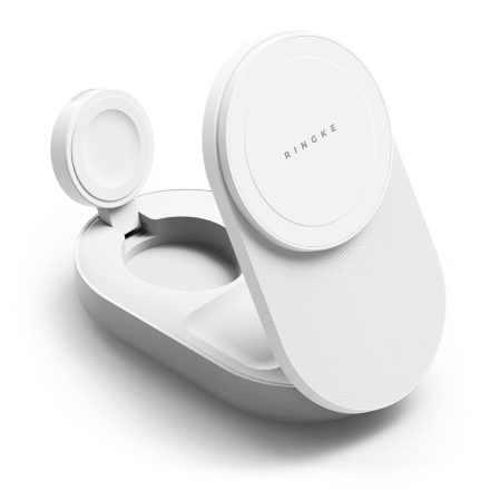 Ringke 3In1 Magnetic Magsafe Wireless Folding Charger 25W Qi2.2 Fehér