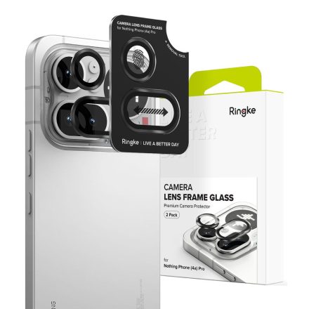 Kameravédő RINGKE CAMERA FRAME PROTECTOR 2-PACK NOTHING PHONE 4A PRO BLACK