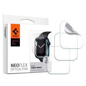   Védőfólia Spigen Neo Flex 3–darabos Apple Watch 6 / 7 / 8 / 9 / Se 1 / 2 / 3 (40 / 41 mm) Átlátszó