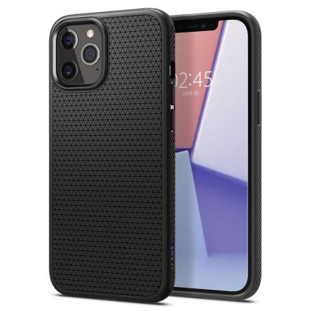 Spigen Liquid Air iPhone 12 / tok –12 Pro Matt Fekete