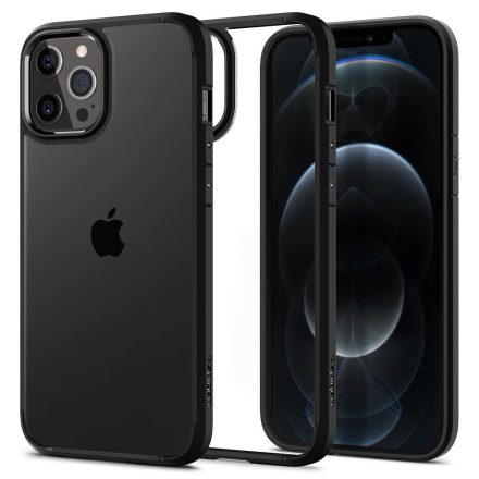 Spigen Ultra Hybrid iPhone 12 / 12 Pro tok – Matt Fekete