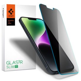   Üvegfólia Spigen Glas.Tr Slim iPhone 13 / 13 Pro / 14 / 16e / 17E Privacy
