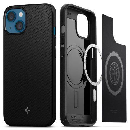 Spigen Mag Armor Magsafe iPhone 13 tok – Matt Fekete