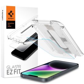   Üvegfólia Spigen Glas.Tr ”Ez Fit” iPhone 13 / 13 Pro / 14 / 16e / 17E Átlátszó