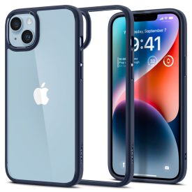   Spigen Ultra Hybrid iPhone 14 Plus / 15 Plus tok –Tengerész Kék