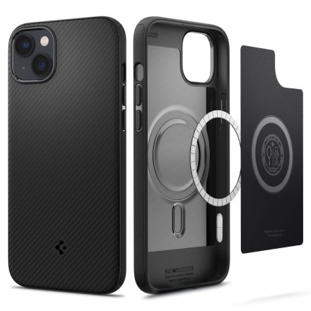 Spigen Mag Armor iPhone 14 Plus / 15 Plus tok – Matt Fekete